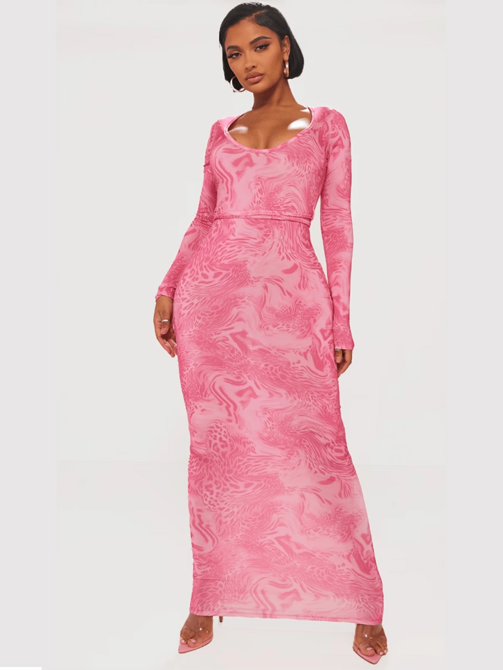 Rochie maxi SHEIN, roz