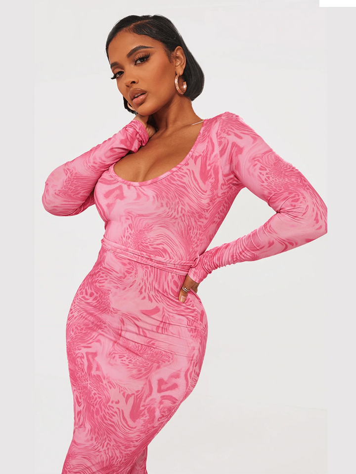 Rochie maxi SHEIN, roz