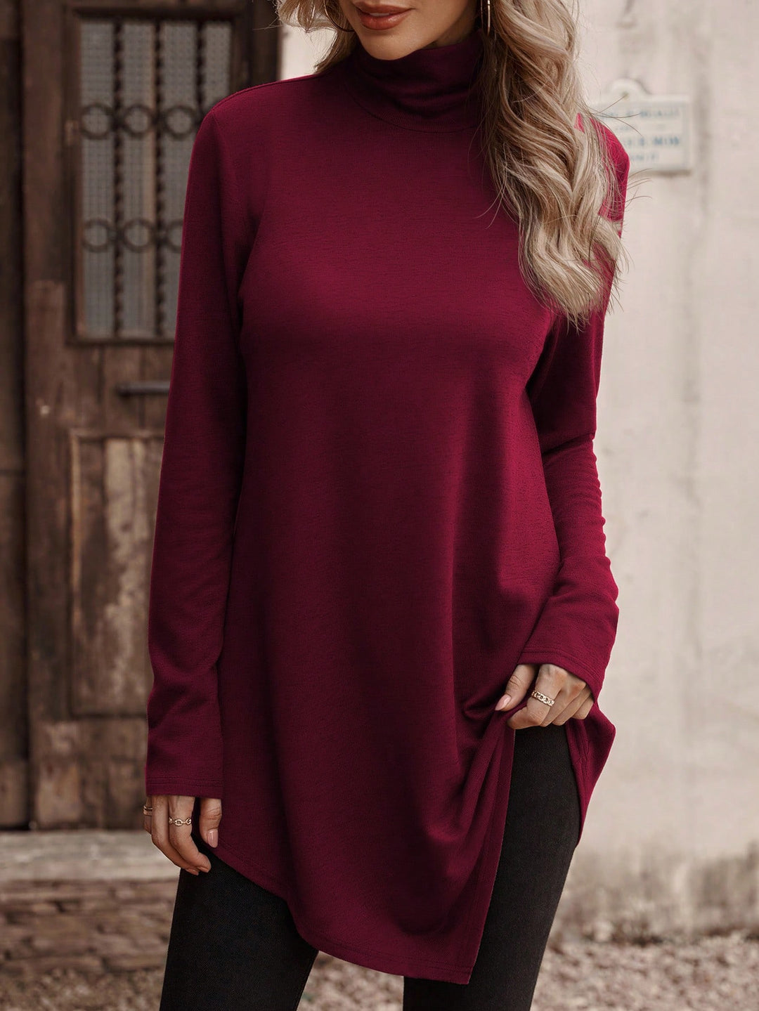 Tricou SHEIN, vișiniu