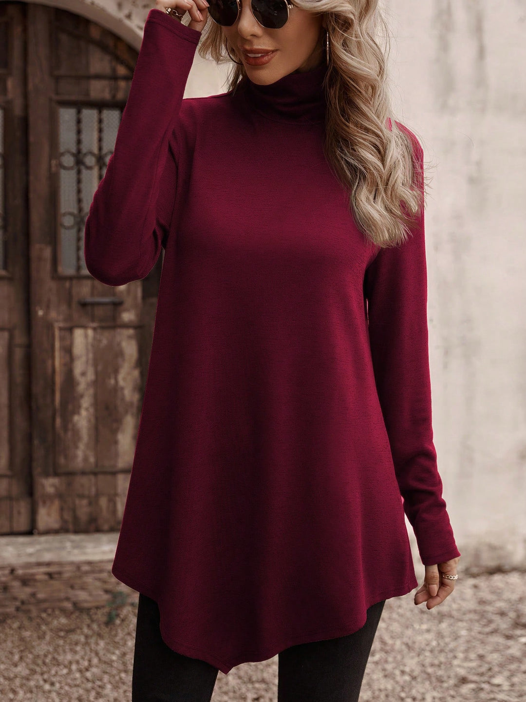 Tricou SHEIN, vișiniu