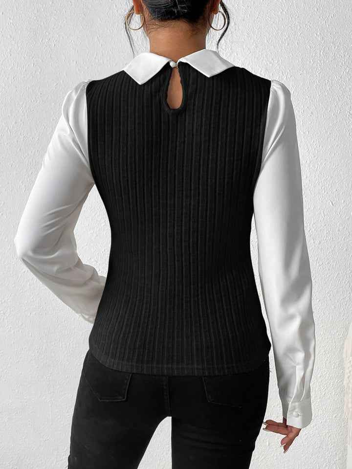 Top SHEIN, negru