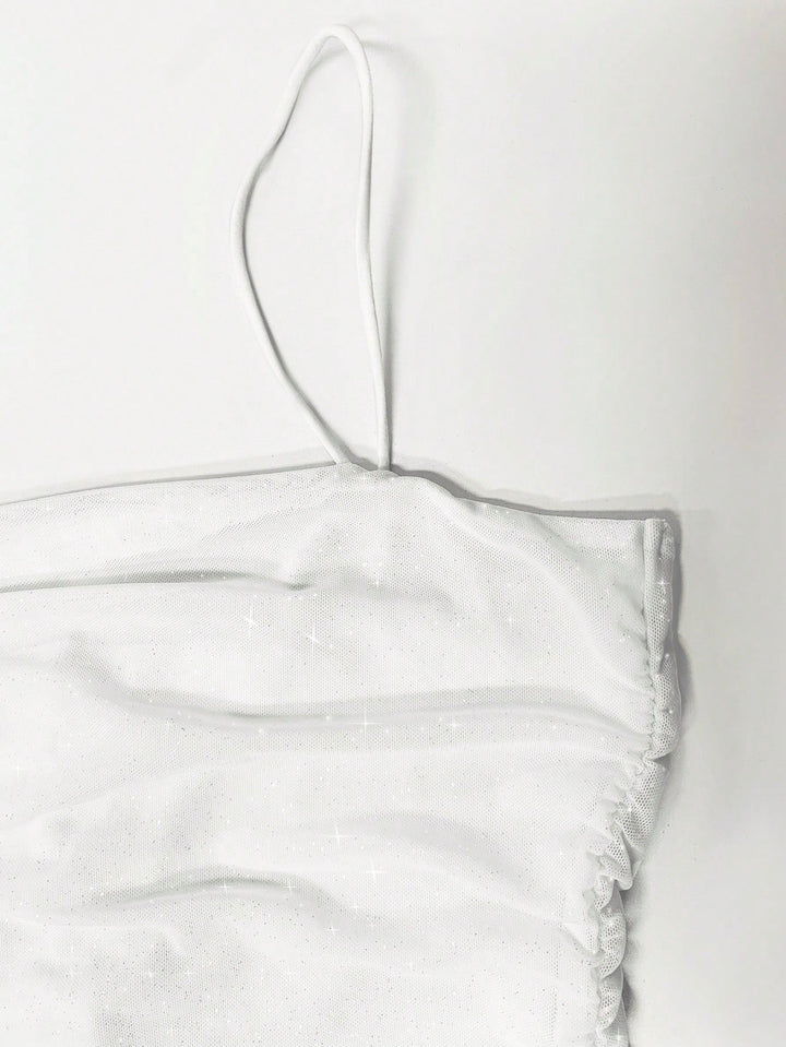 Rochie mini SHEIN, alb