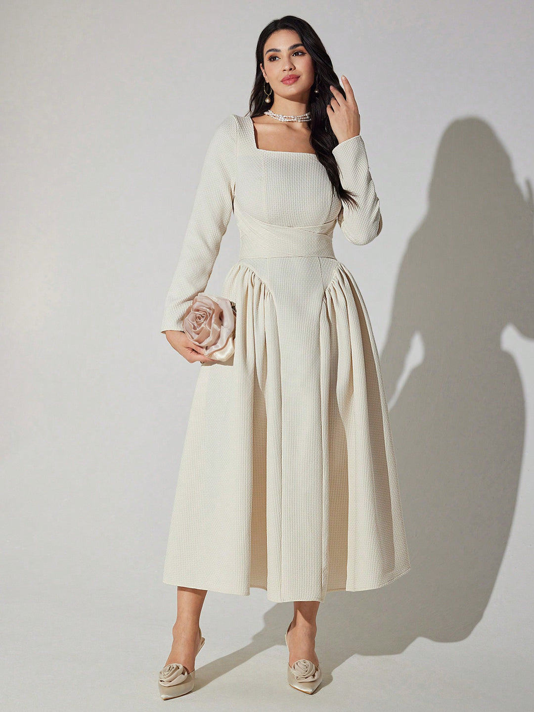 Rochie maxi SHEIN, portocaliu