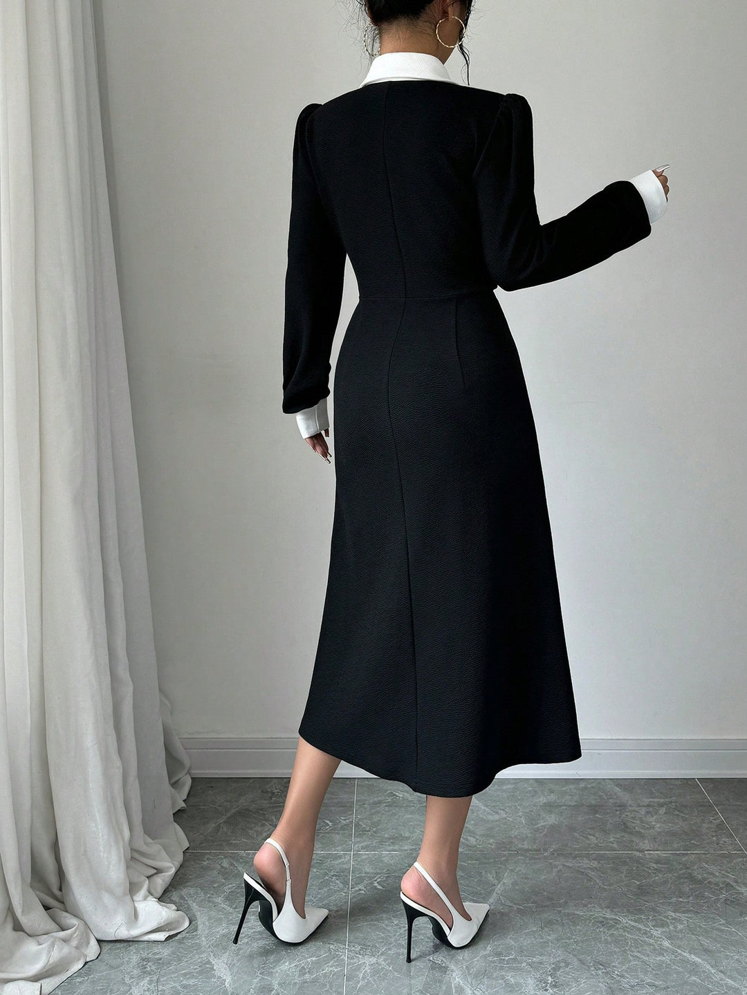 Rochie midi SHEIN, negru