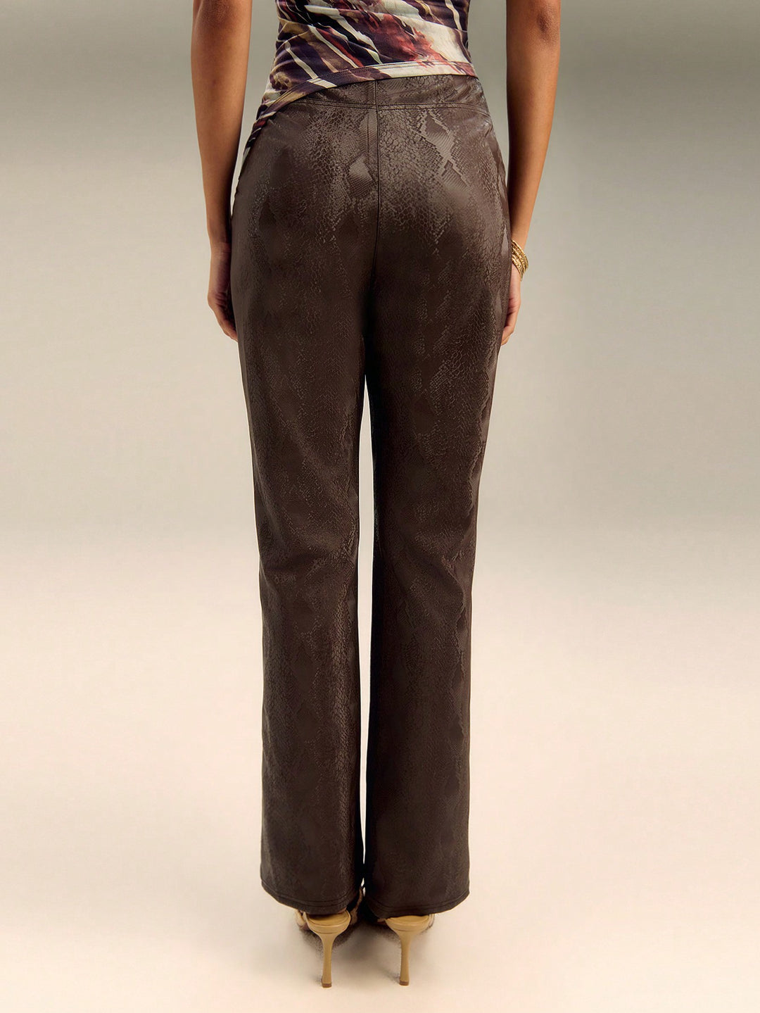 Pantaloni SHEIN, maro