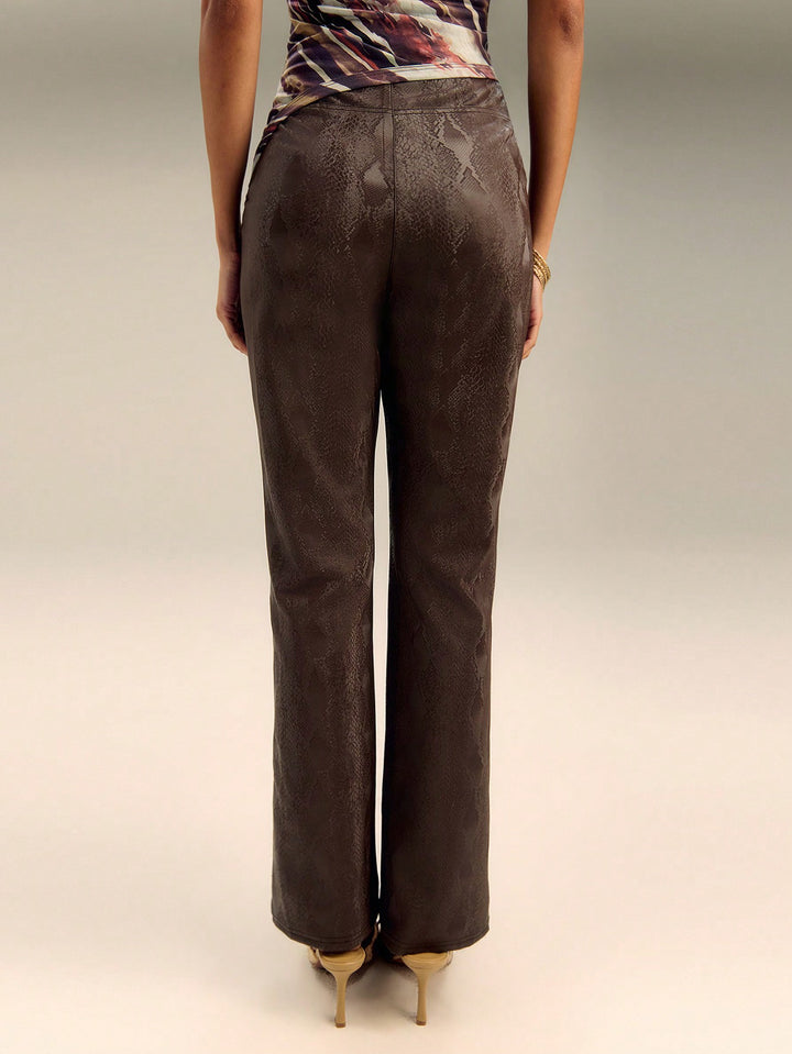 Pantaloni SHEIN, maro