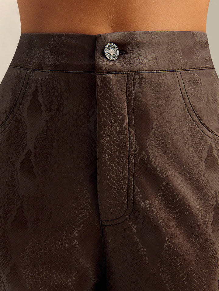 Pantaloni SHEIN, maro
