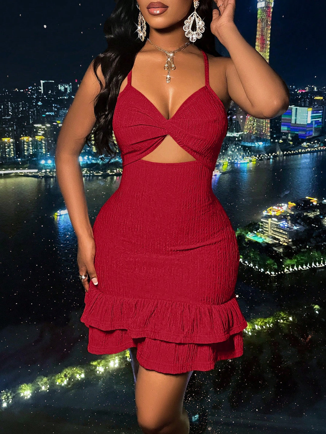 Rochie mini SHEIN, roșu