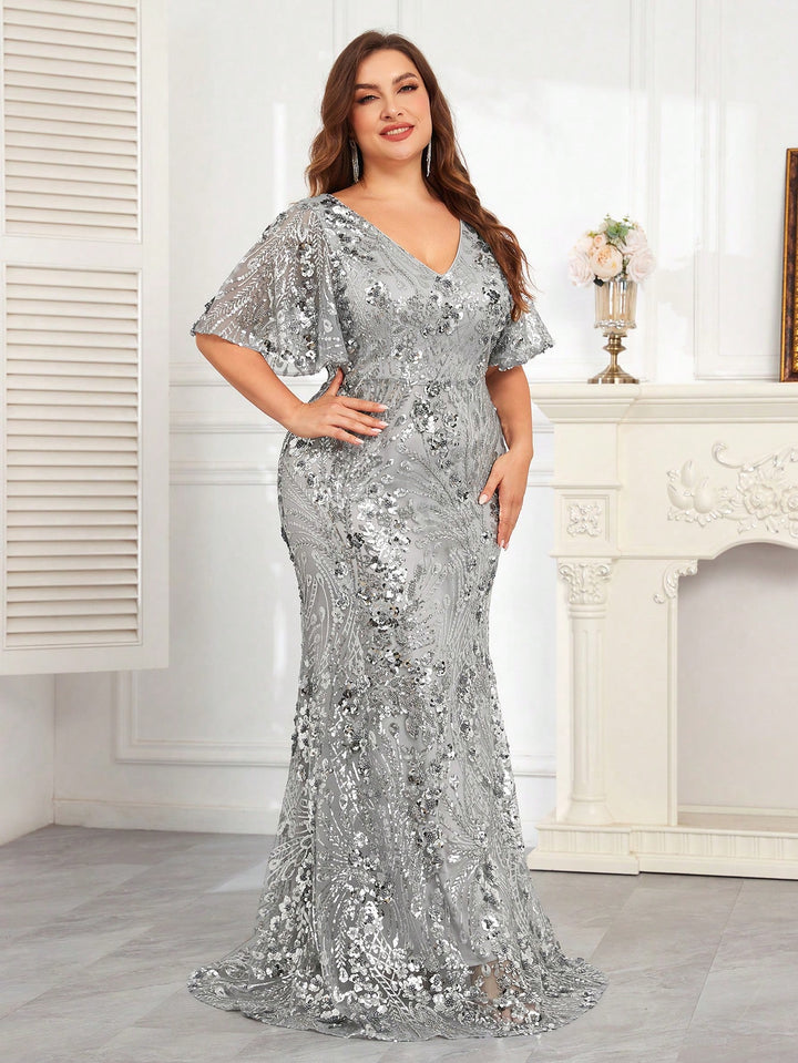 Rochie SHEIN, argintiu