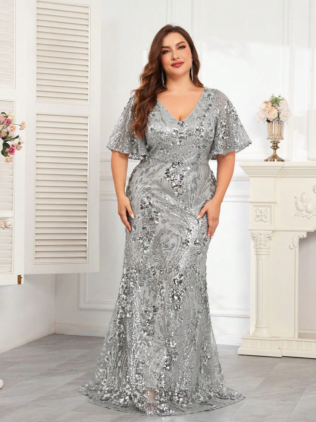 Rochie SHEIN, argintiu