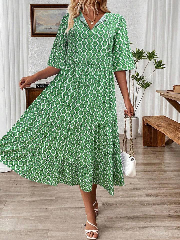 Rochie midi Shein, mix culori