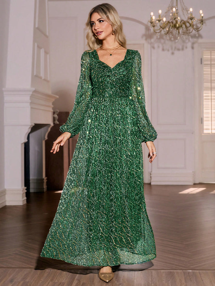 Rochie maxi SHEIN, verde