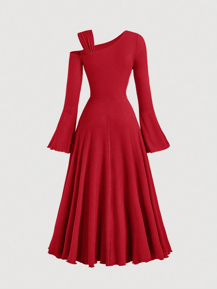 Rochie midi SHEIN, roșu