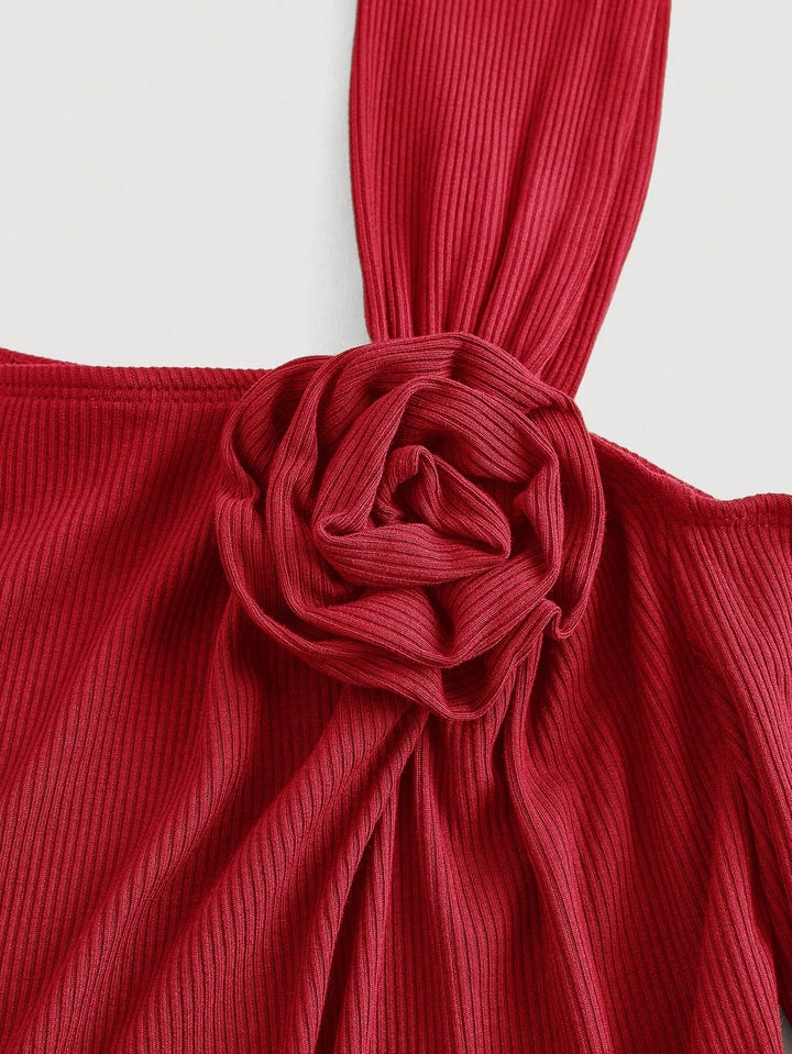 Rochie midi SHEIN, roșu