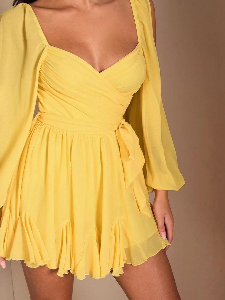 Rochie mini SHEIN, galben