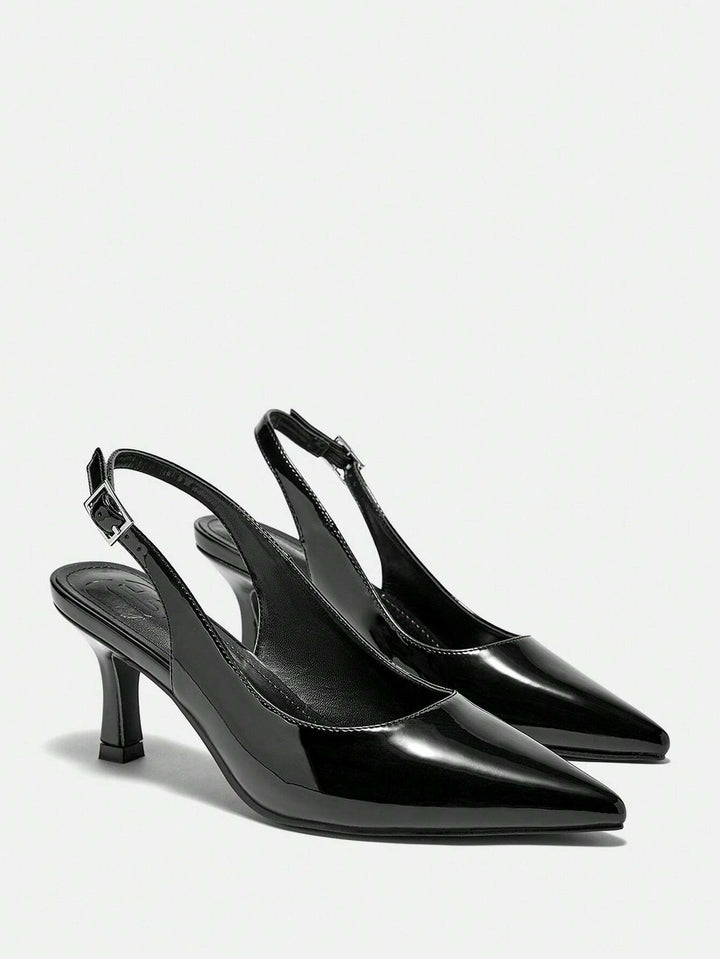 Pantofi cu toc SHEIN, negru
