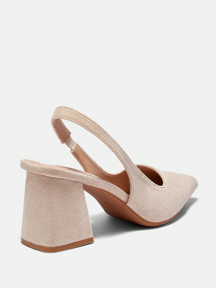 Pantofi cu toc SHEIN, bej