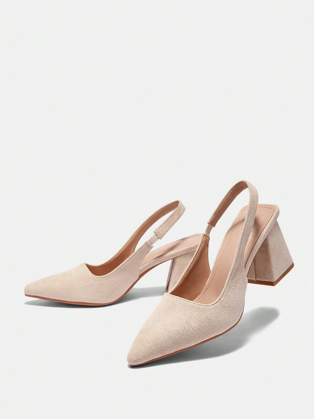 Pantofi cu toc SHEIN, bej