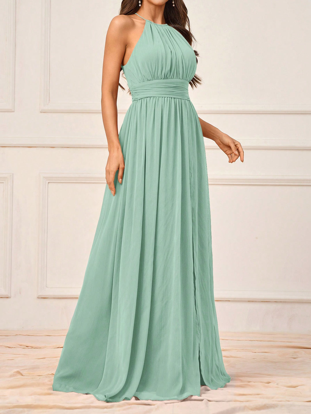 Rochie maxi SHEIN, verde