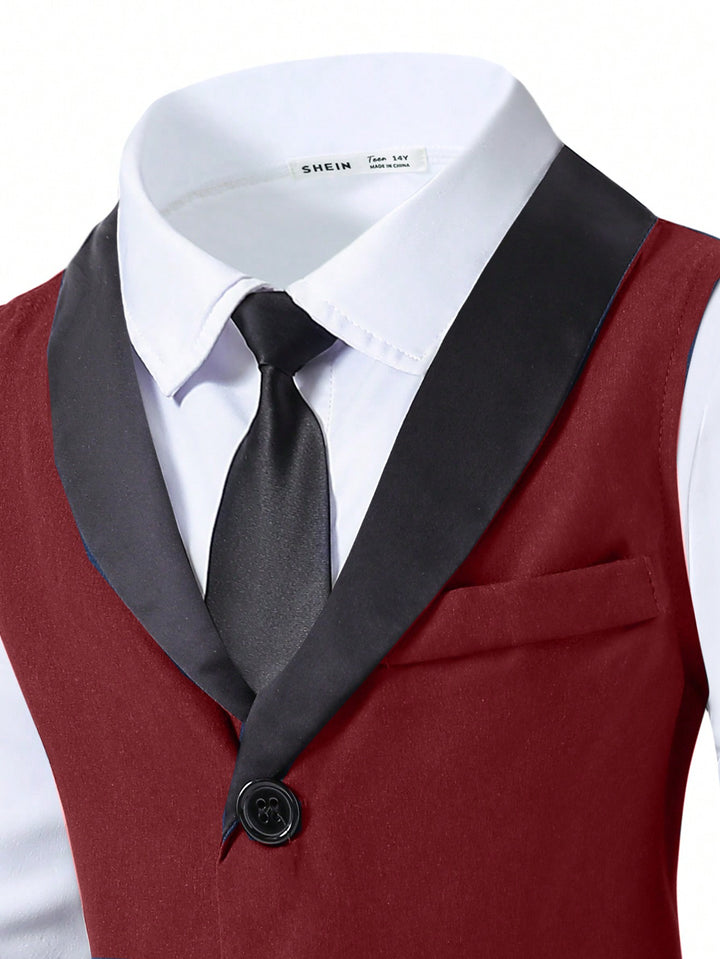 Costum SHEIN, roșu