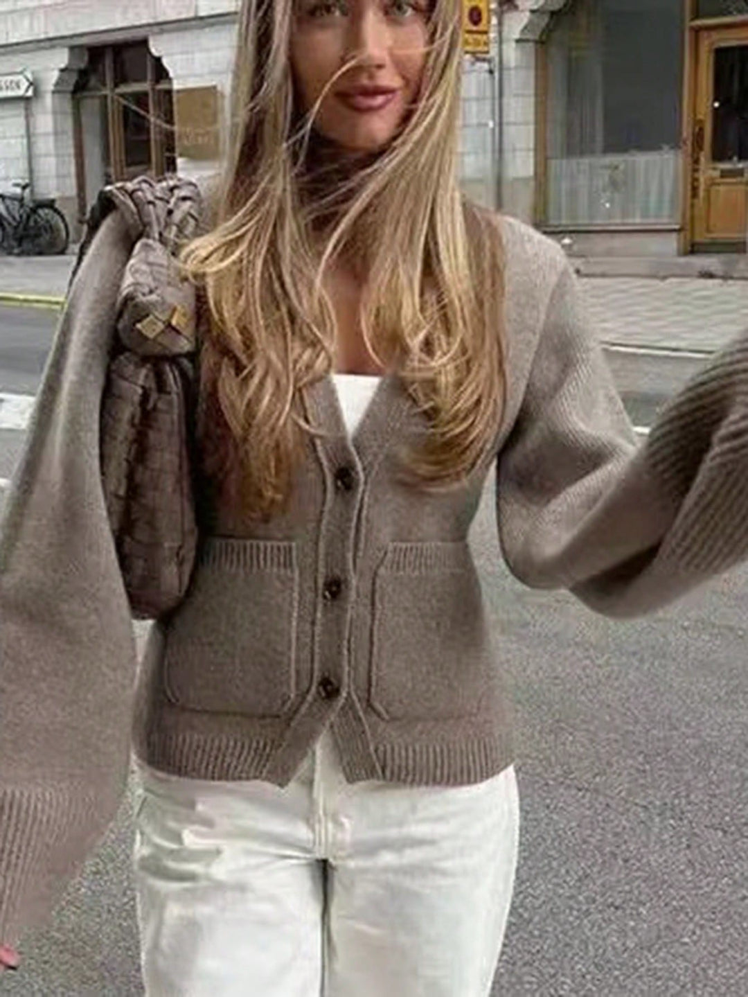 Cardigan SHEIN, bej