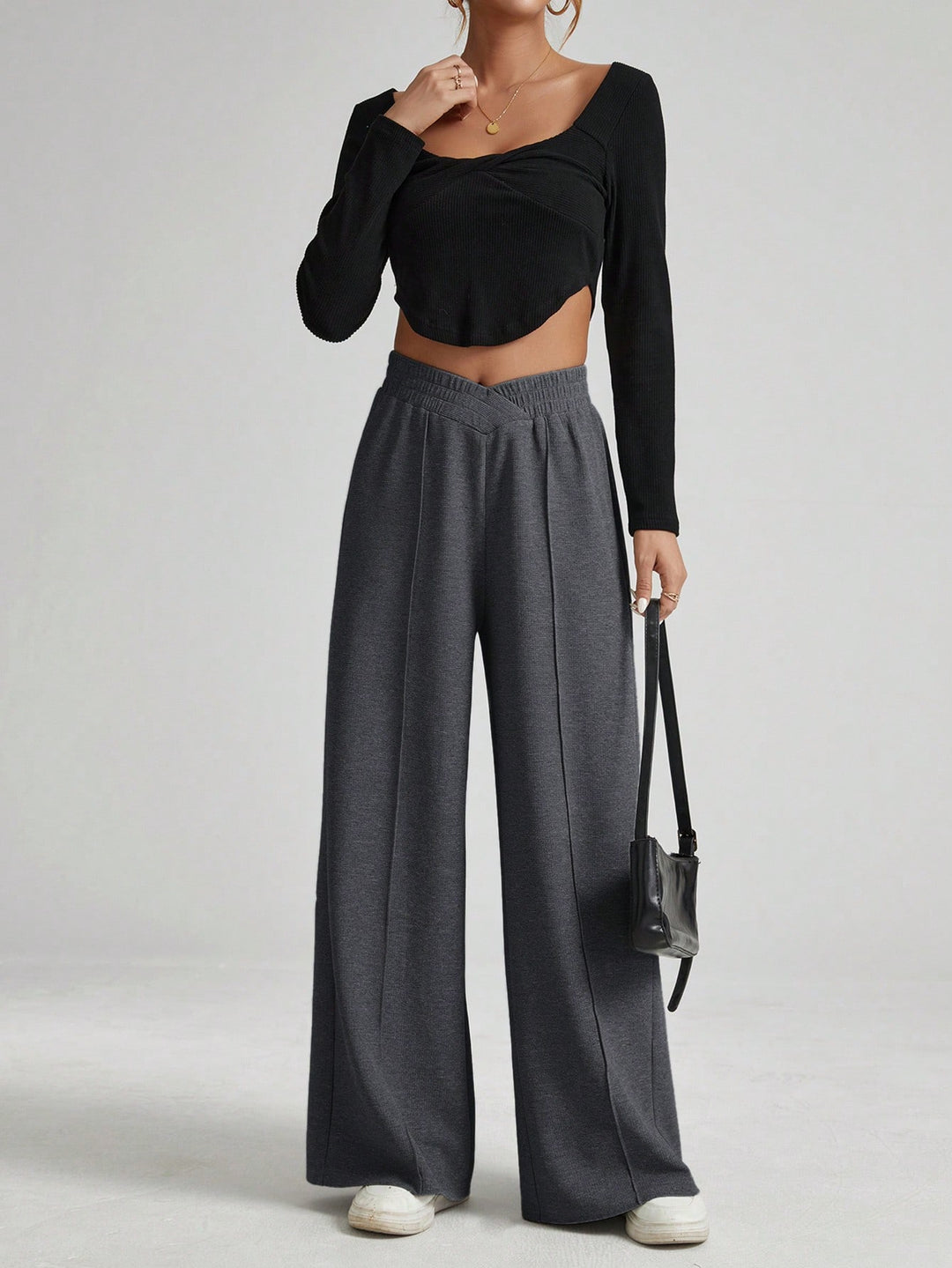 Pantaloni SHEIN, gri