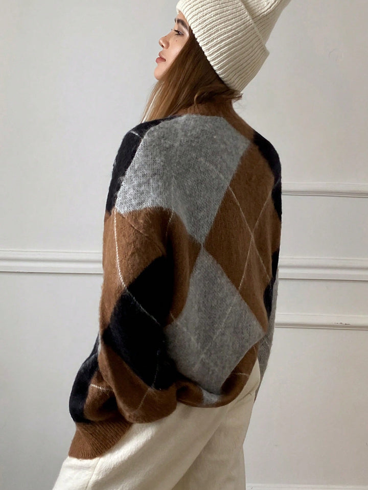 Cardigan SHEIN, maro
