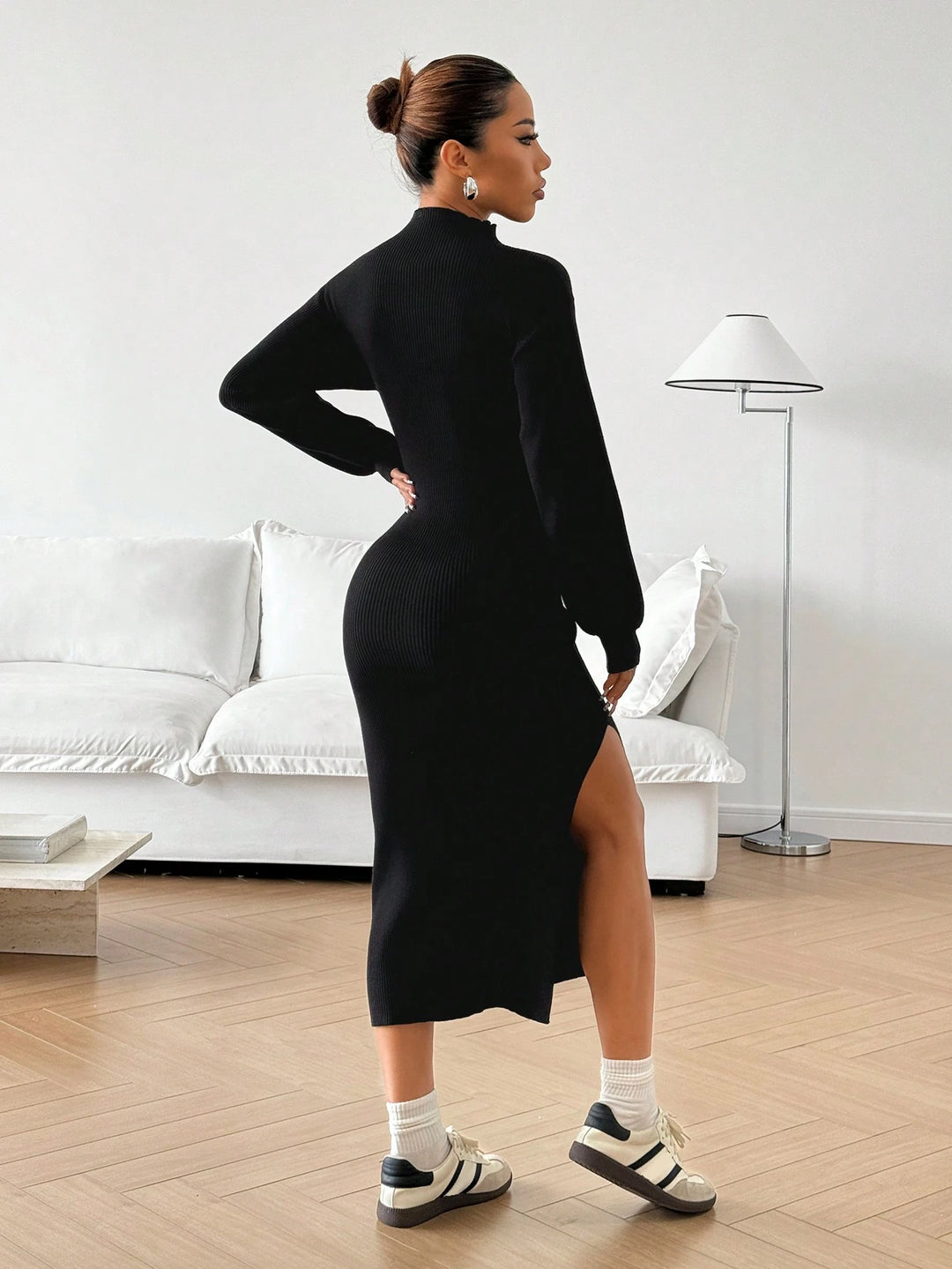 Rochie midi SHEIN, negru