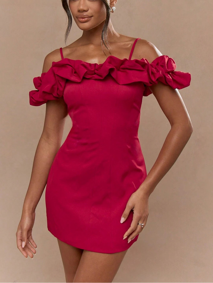 Rochie mini MISSGUIDED by Shein, roșu