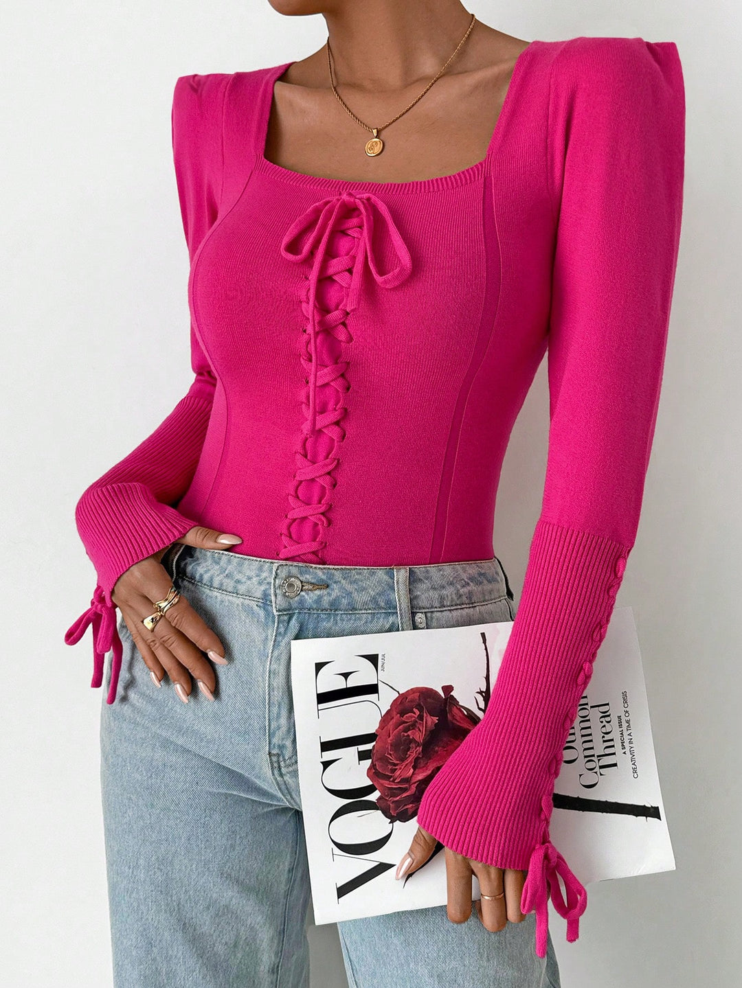 Pulover SHEIN, roz