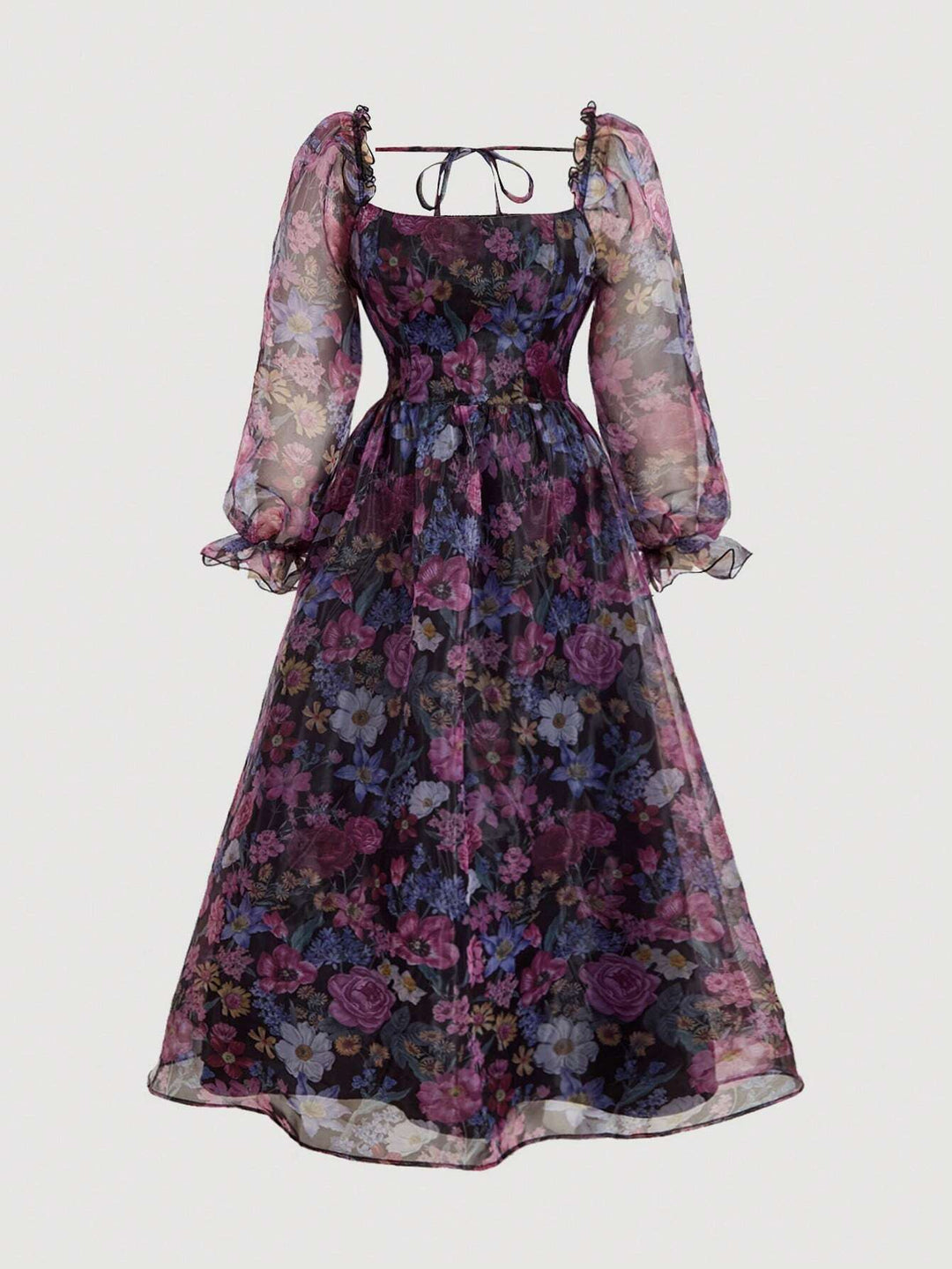 Rochie maxi SHEIN, mix culori