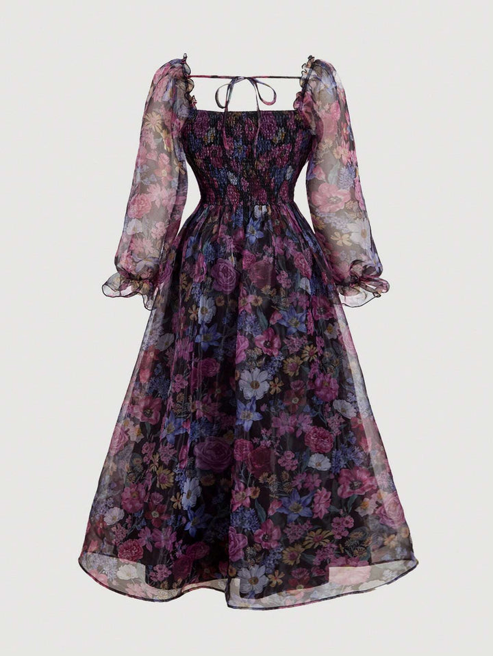 Rochie maxi SHEIN, mix culori