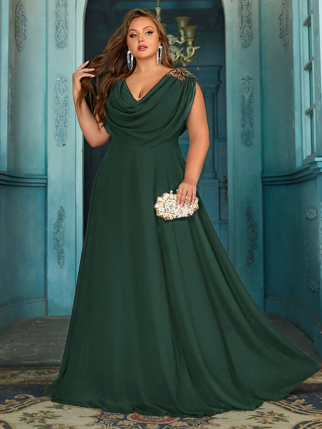 Rochie de ocazie SHEIN, verde