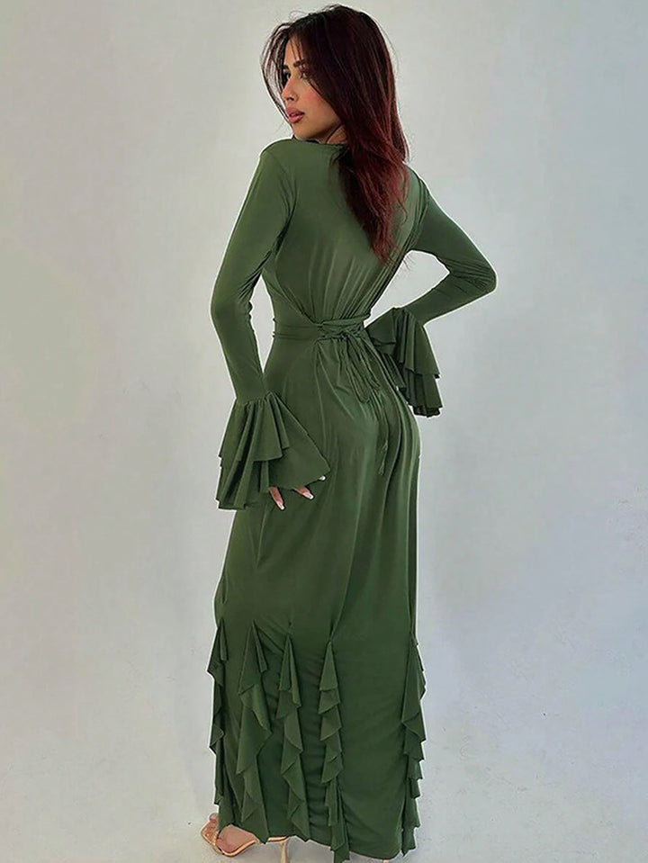 Rochie maxi SHEIN, verde