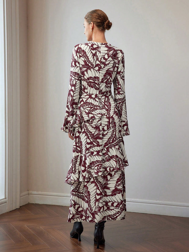 Rochie maxi Shein, mix culori