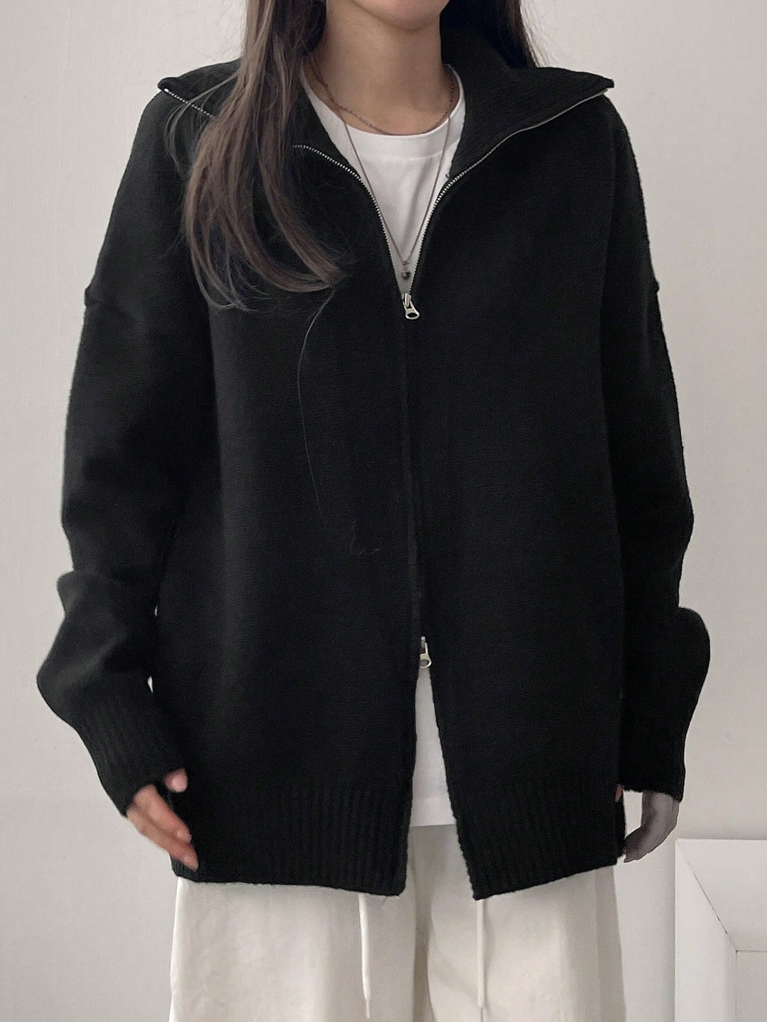 Cardigan SHEIN, negru