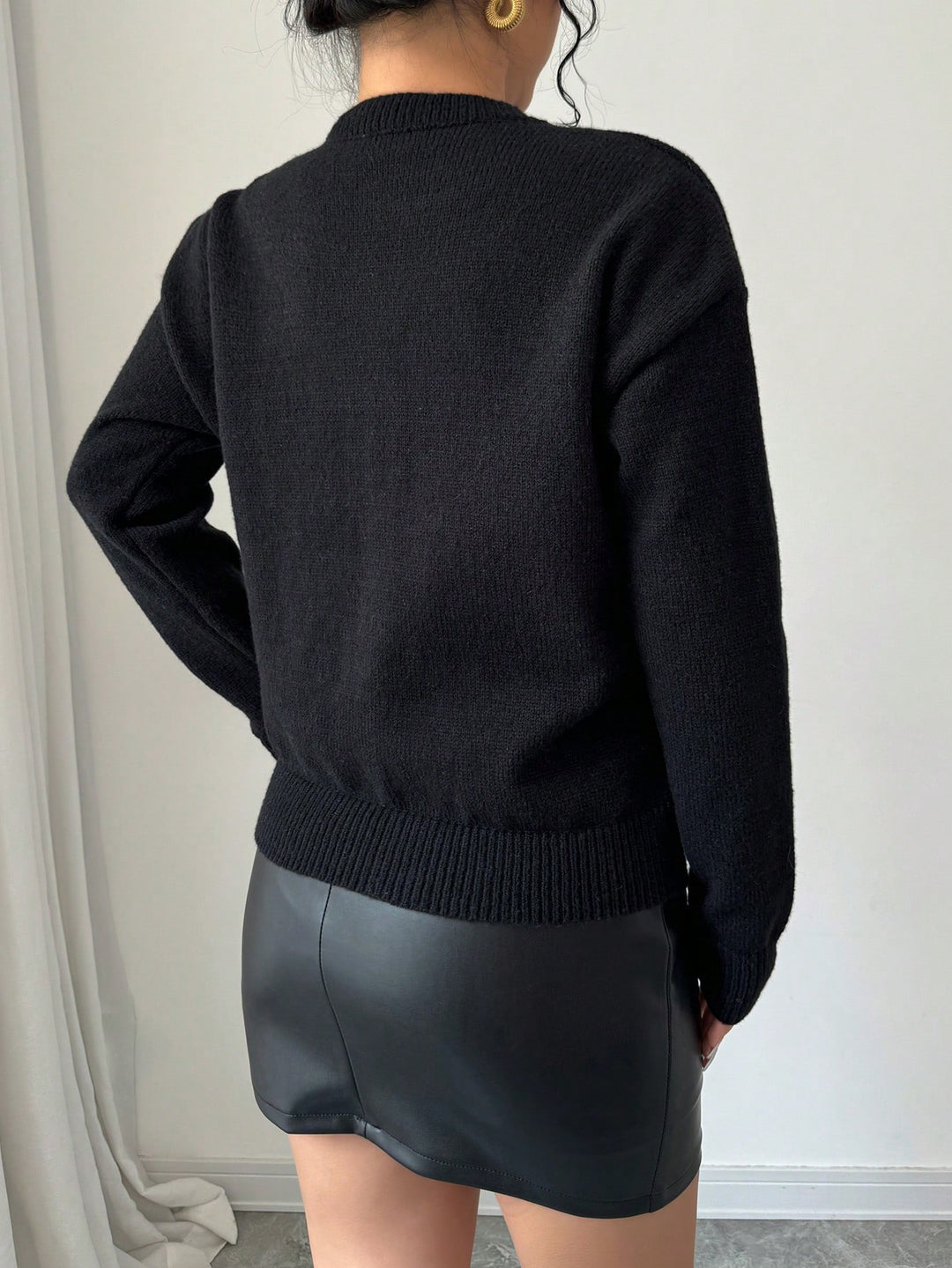 Pulover SHEIN, negru