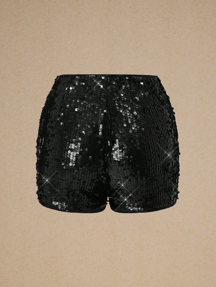 Pantaloni scurți SHEIN, negru