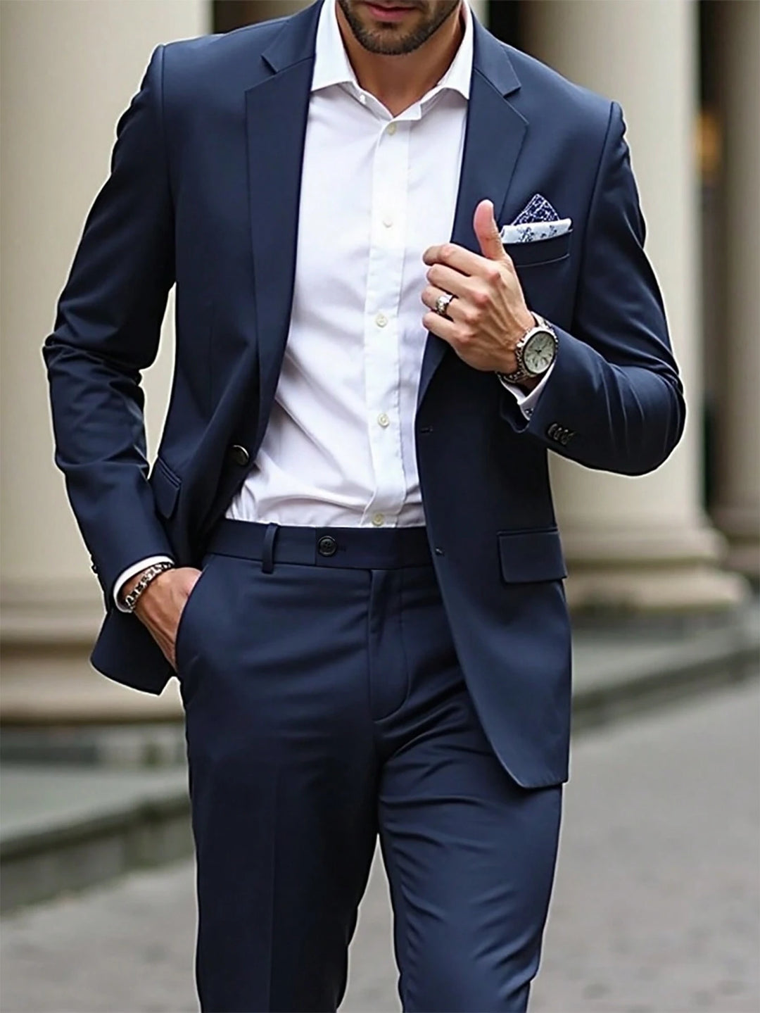 Costum SHEIN, bleumarin