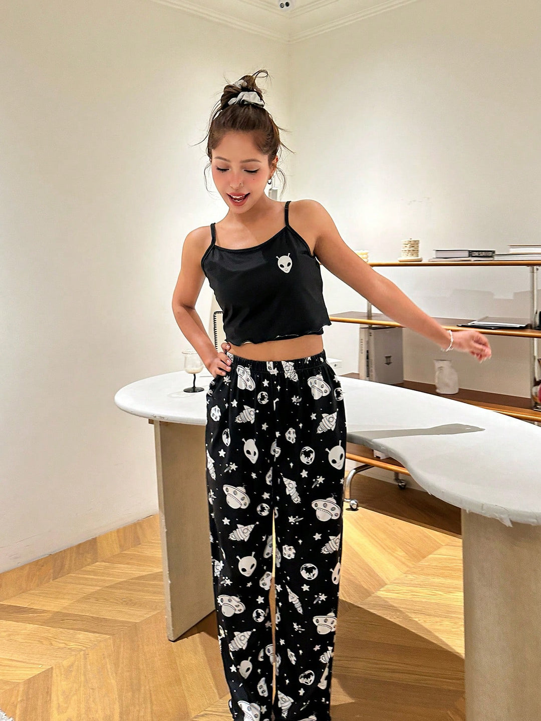 Pijama SHEIN, negru