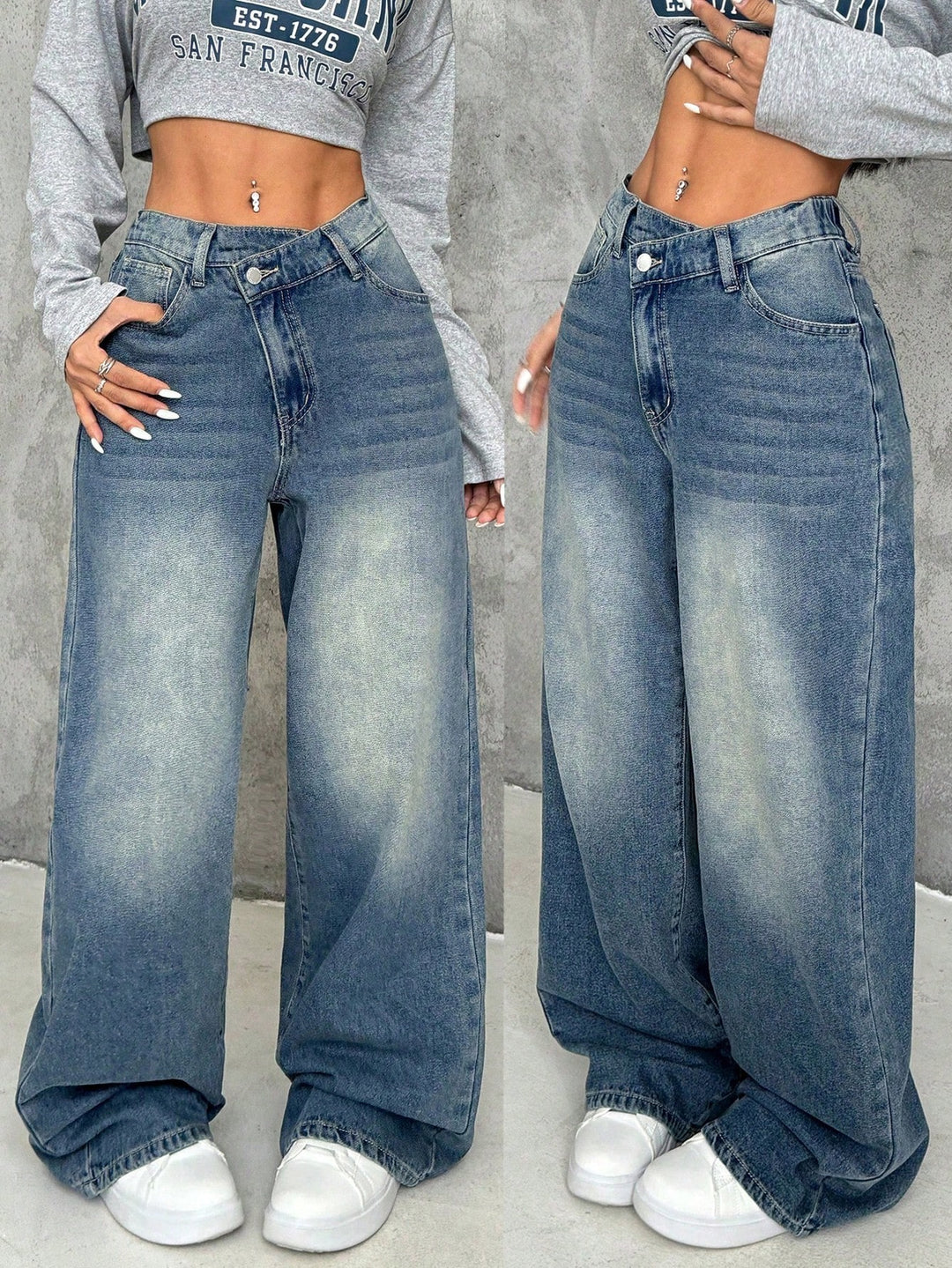 Jeans SHEIN, albastru
