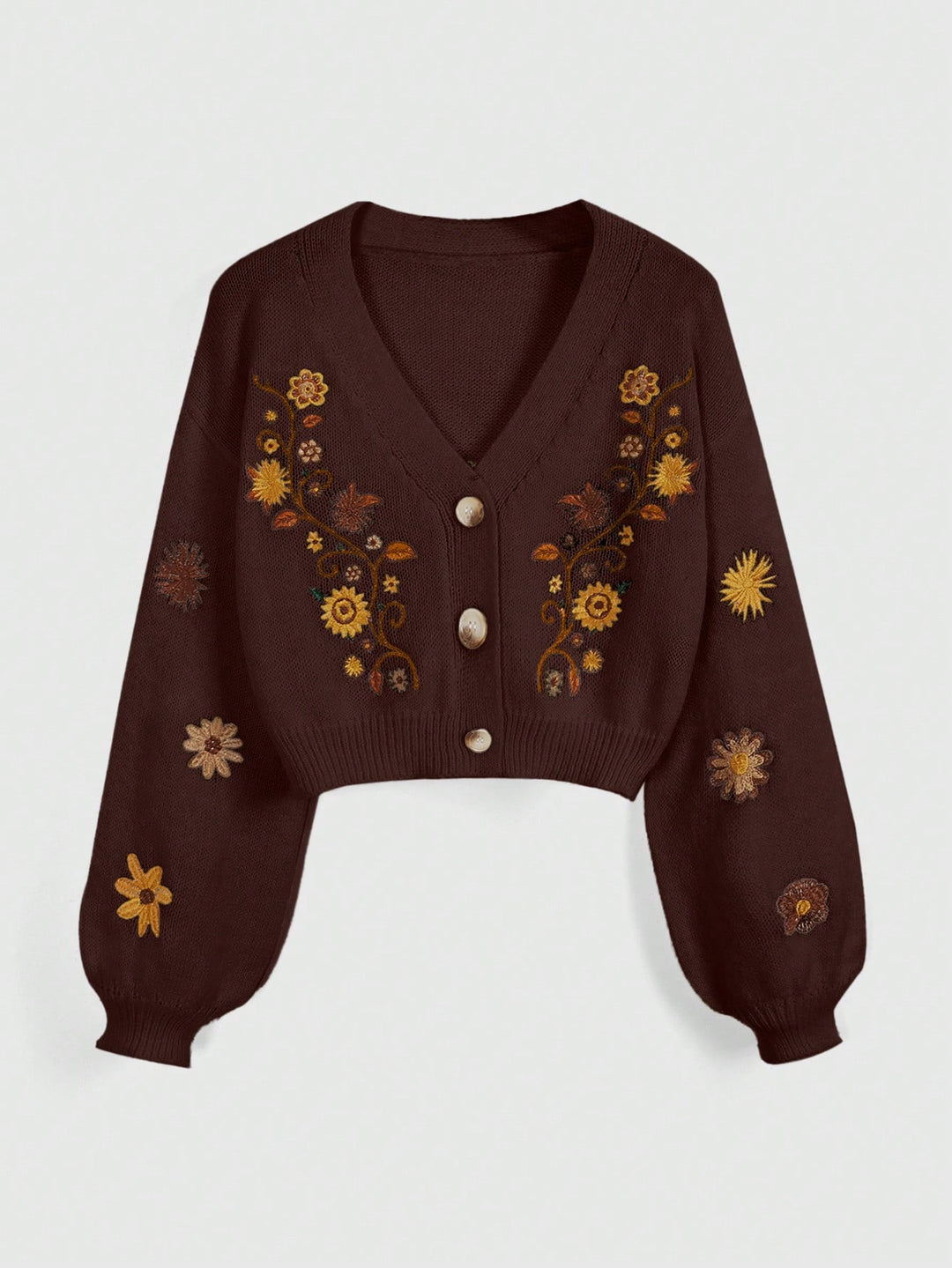 Cardigan SHEIN, maro