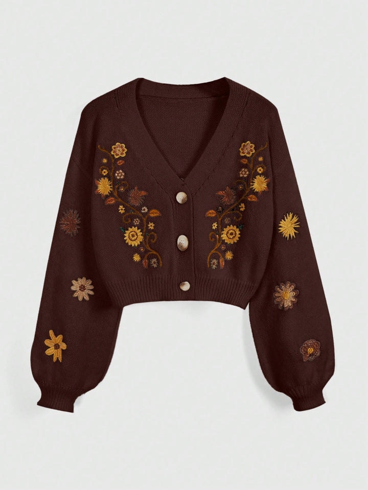 Cardigan SHEIN, maro