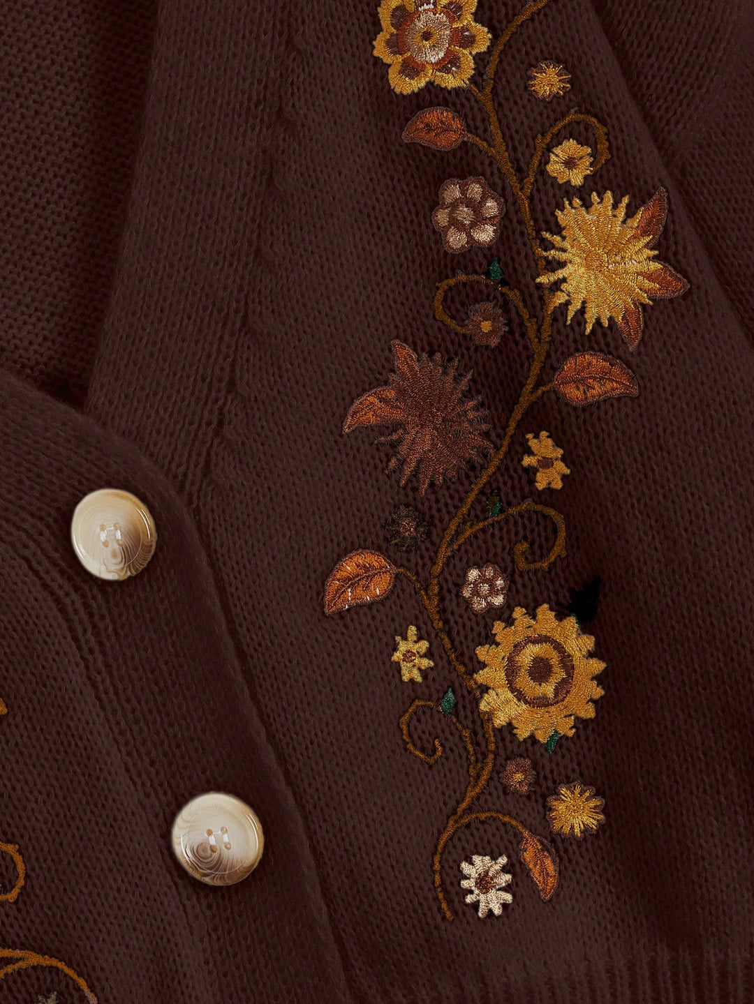 Cardigan SHEIN, maro