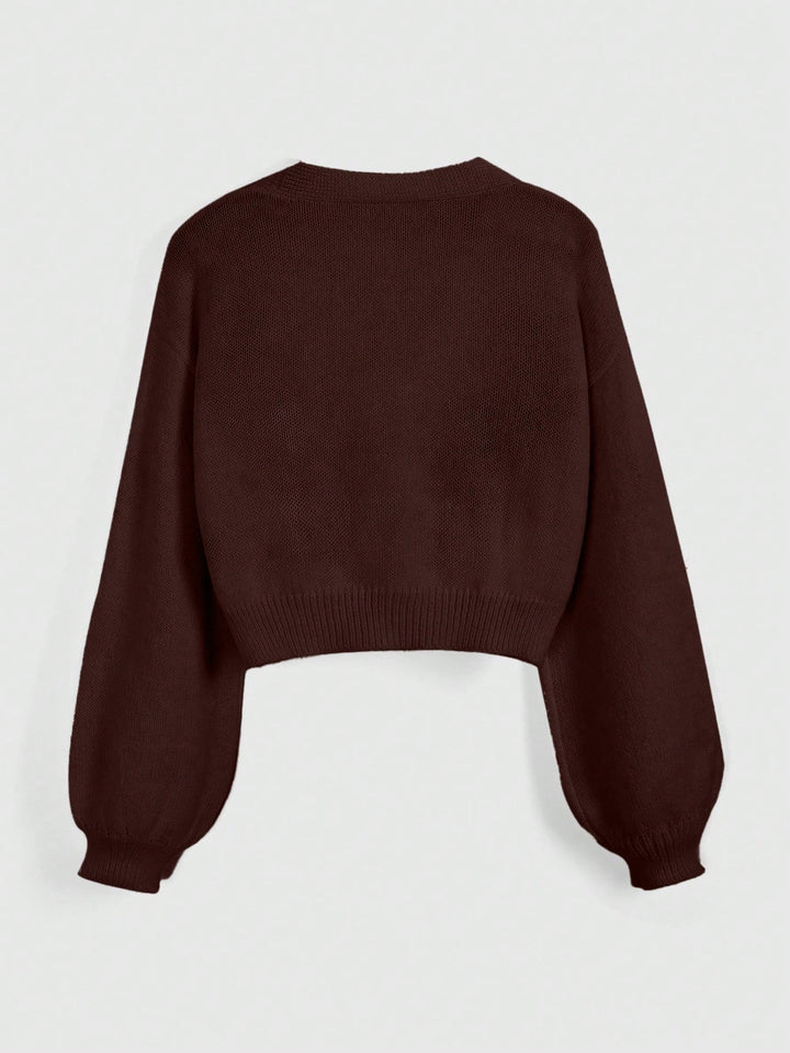 Cardigan SHEIN, maro