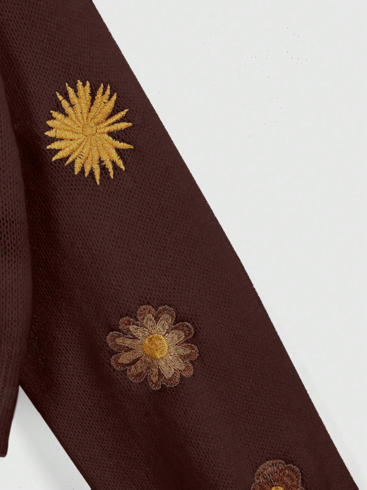 Cardigan SHEIN, maro