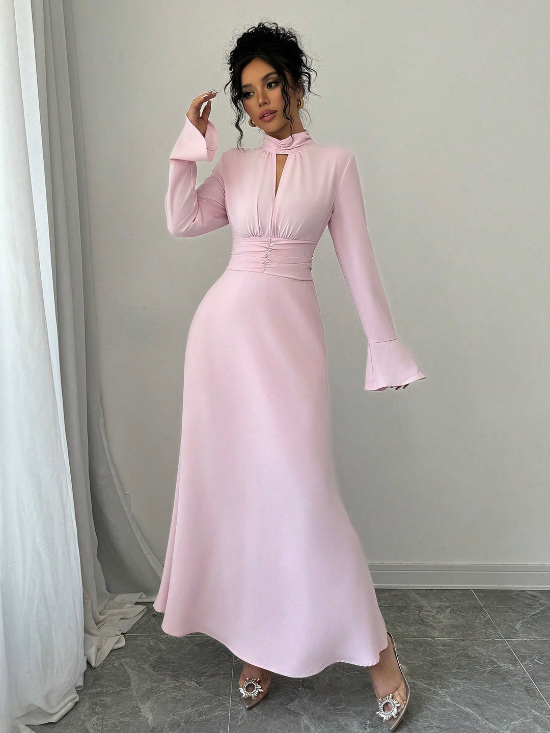 Rochie maxi SHEIN, roz