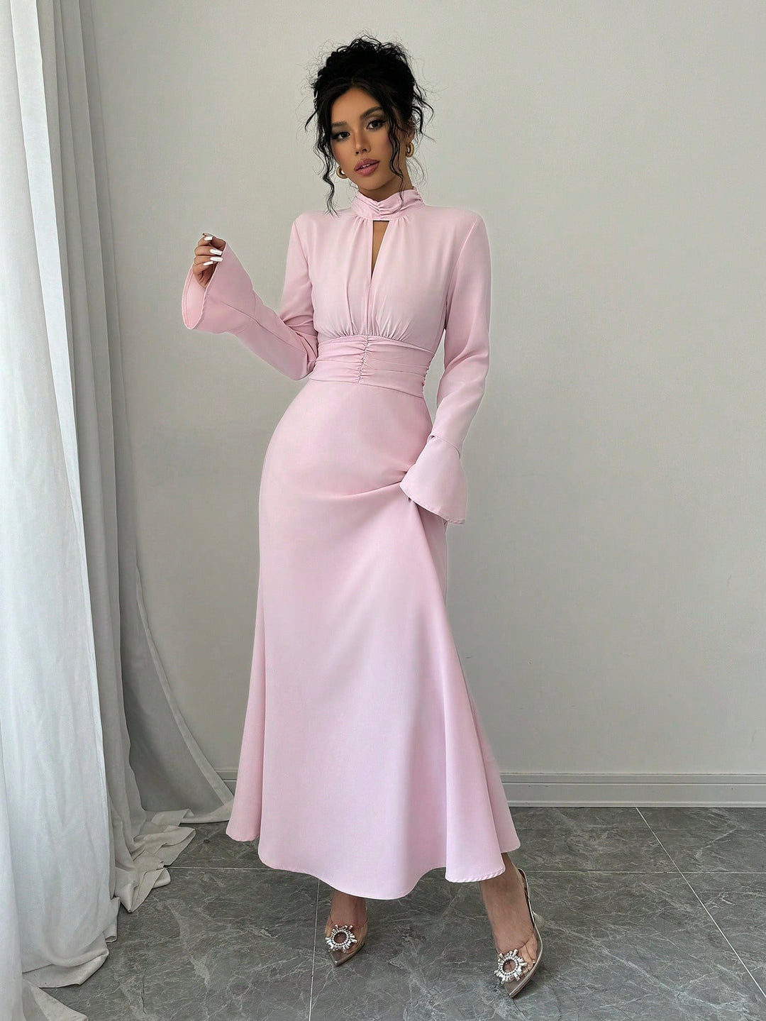 Rochie maxi SHEIN, roz