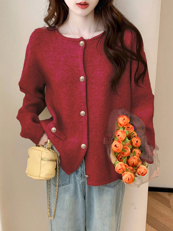 Cardigan SHEIN, vișiniu