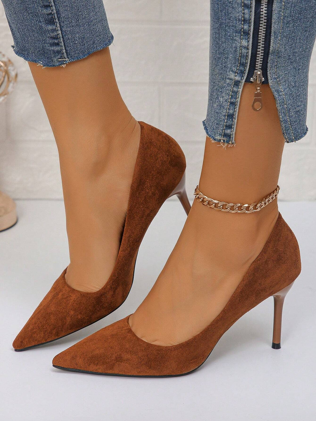 SHEIN Brown High Heels